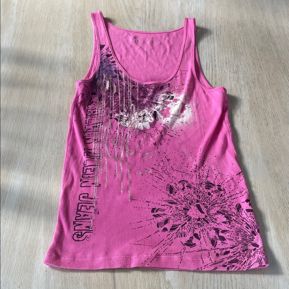 Y2K Calvin Klein Jeans Pink Tank Top